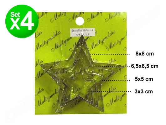 cortante multy estrellas grdes x4 art 148 (27) (calb) 