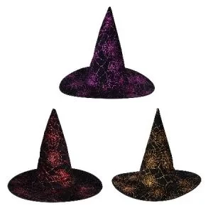 gorro bruja con glitter (rr)