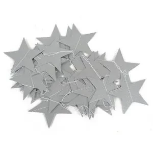 estrellitas plateadas glitter 150 cm (rr)