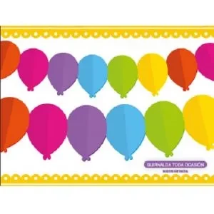 guirnalda globo multicolor 360x18x13,3 cm (rr)