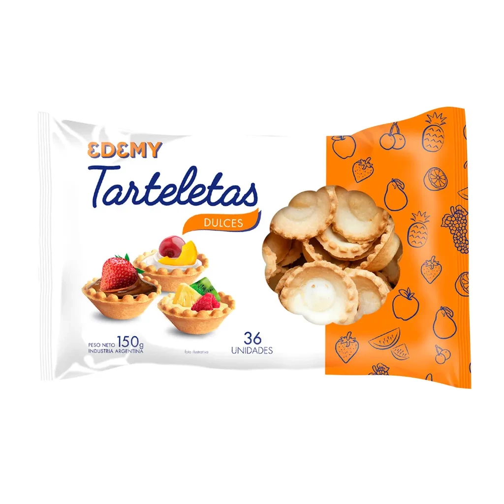 tarteletas edemy dulces (bulto x12 paquetes) (calb)