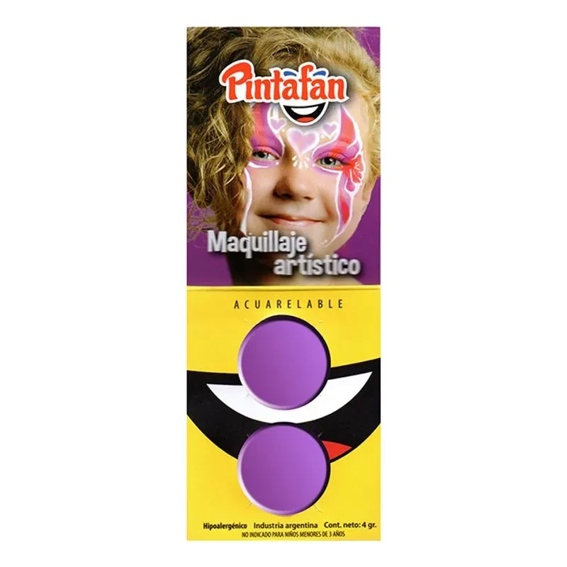 pintura maquillaje set x 2 - 4grs duo (pntf) violeta