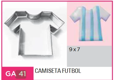 cortante flogus para galleta camiseta futbol x1 ga41 (calb) 