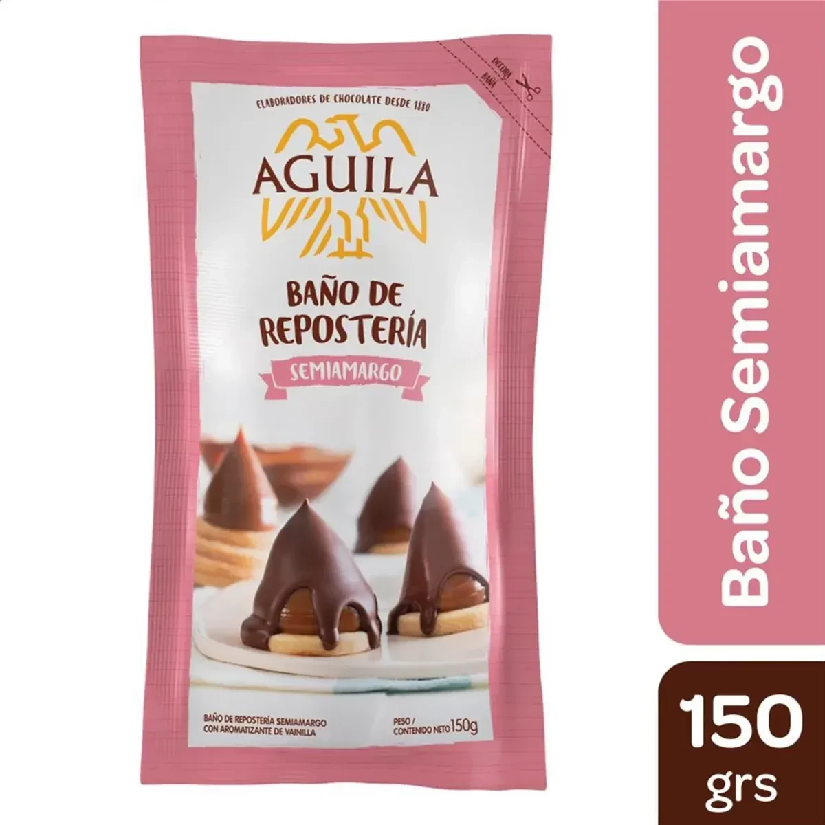 chocolate bano reposteria sachet s/a aguila 1013332 x 150 grs display x 12 (p-ser) 