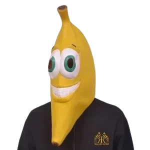 mascara de latex banana (rr)