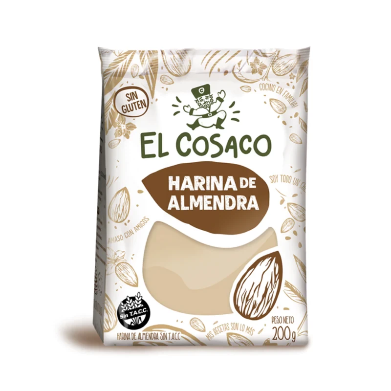 harina de almendra x 200grs - el cosaco (plat)