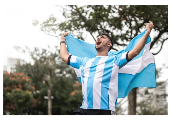 bandera argentina con sol 70x140 cm (cade) 