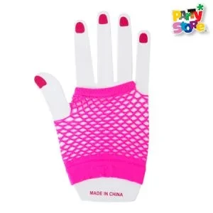 guantes de red cortos retro rosa (rr)