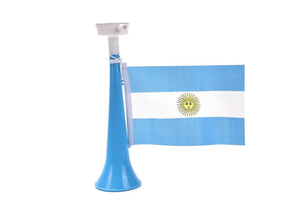 trompeta 28cm con bandera argentina (cade)