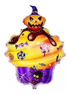 globo mylar 24" suelto (qt) cupcake halloween