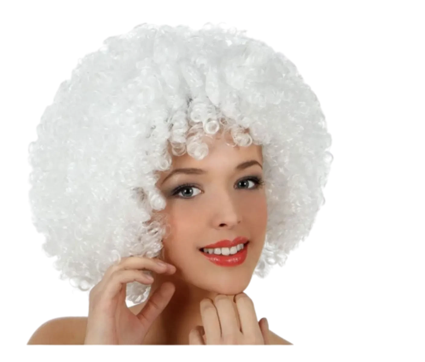 peluca afro blanca (rr)