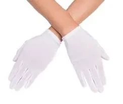 guantes blancos (par) (rr)