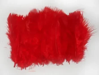 pluma marabu pequenas economica x100 (plumas) rojas/rojos