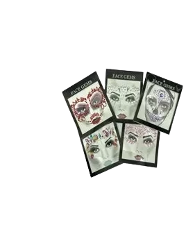 cristales autoadhesivos face gems pack x 12 u (1 mod y color x pack) - y205-124 (lowcost)