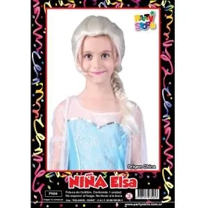 peluca *nina elsa* frozen style (rr)