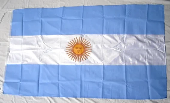 bandera argentina con sol 60x190 cm (cade)