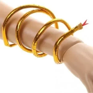 pulsera brazalete cleo (serpiente dorada) (rr)