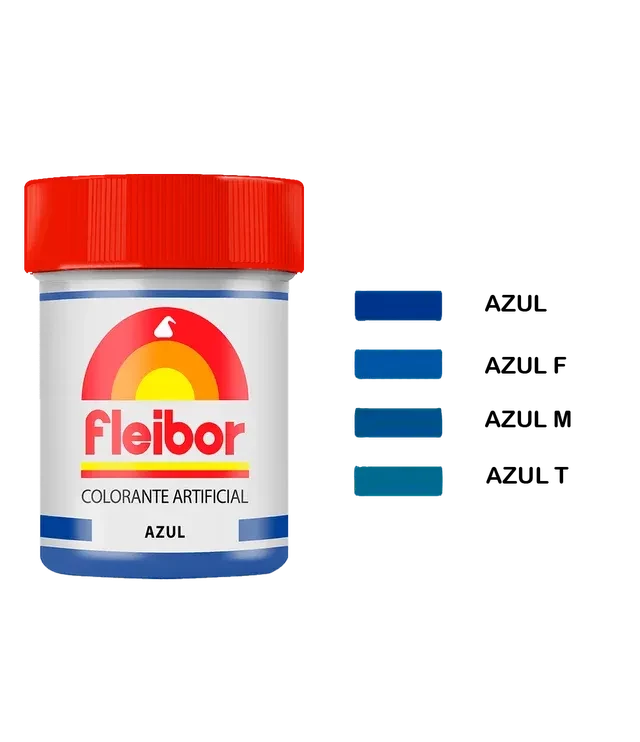 colorante en pasta azul x 15grs - fleibor (plat)