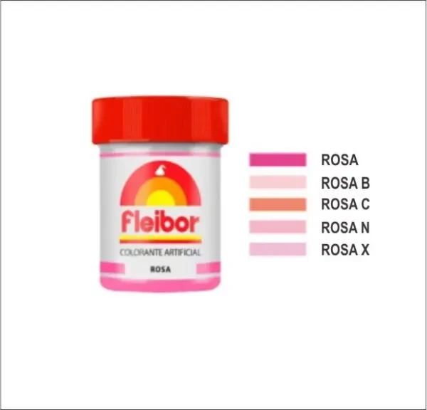 colorante en pasta rosa x 15grs - fleibor (plat)