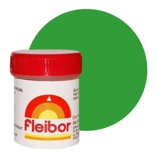 colorante en pasta verde x 15grs - fleibor (plat)