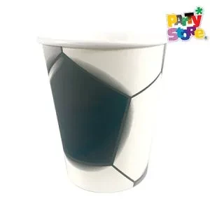 vaso de polipapel football 266cc x 6 un. (rr)