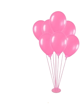 exhibidor de globos plastico x 7 rosa - spg03 (lowcost) 