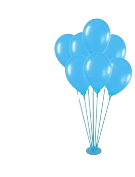 exhibidor de globos plastico x 7 celeste - spg03 (lowcost)