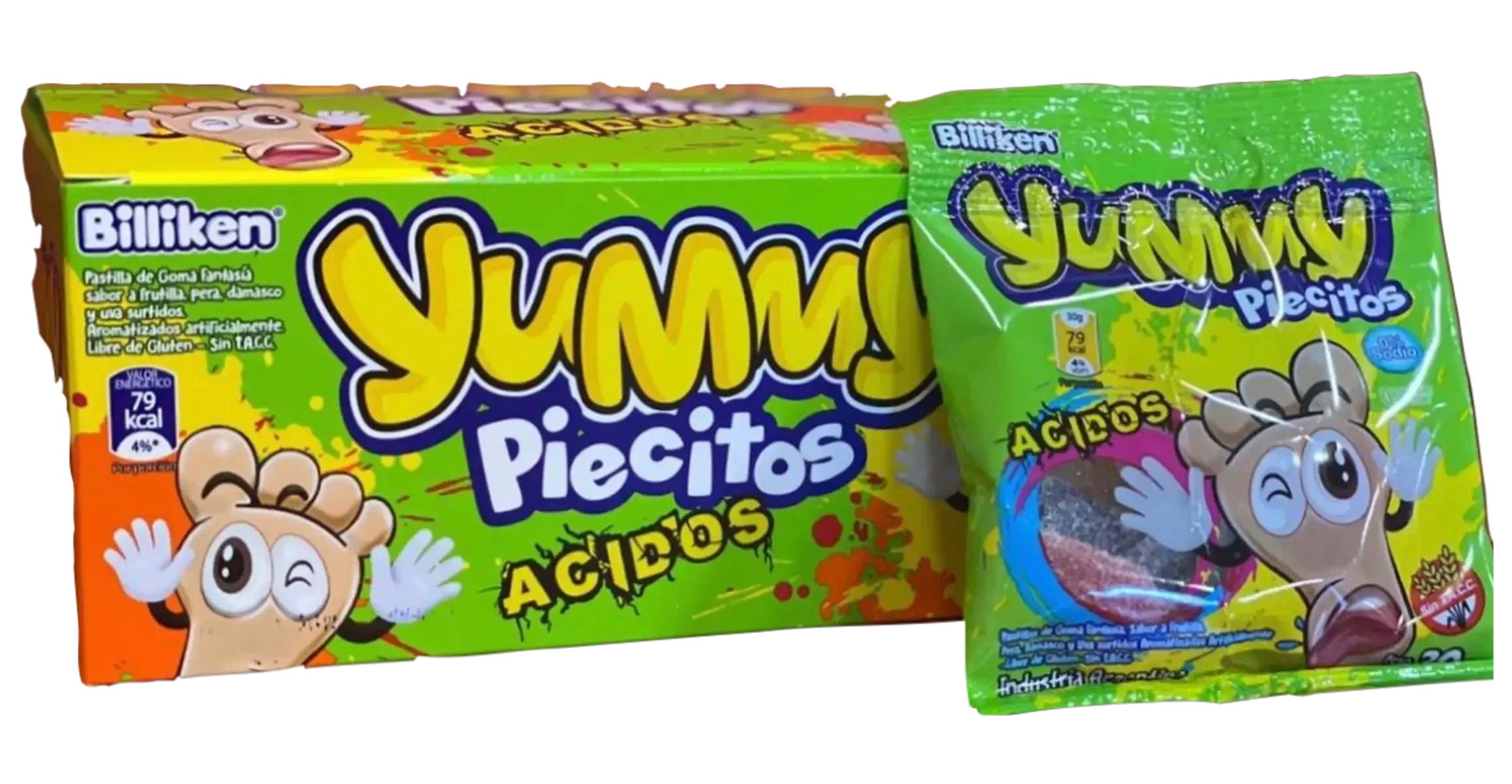 gomita billiken/yummy x12u x30grs (ldv-b-gom) piecitos