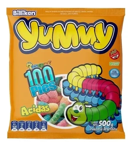 gomita billiken/yummy x500grs (ldv-b-gom) cien pies