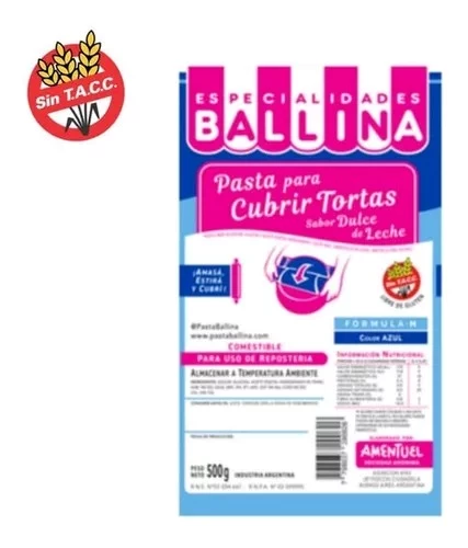 pasta ballina formula h color azul x500grs. (calb) 