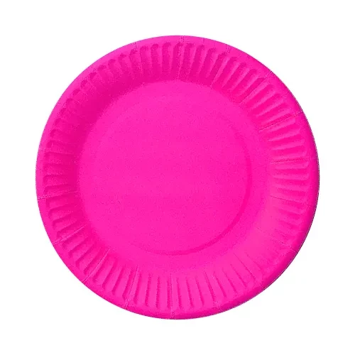 plato pleno fluor fucsia (gold)