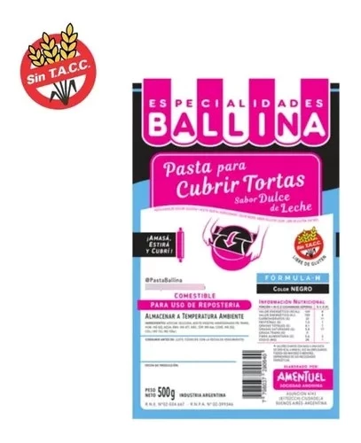 pasta ballina formula h color negra x500grs. (calb) 