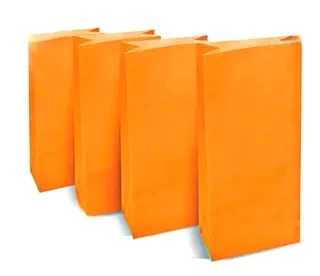 bolsa con fuelle naranja x10 (calb)