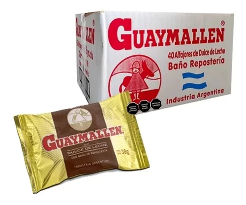 alfajor guaymallen negro x40 unidades (dvita) 