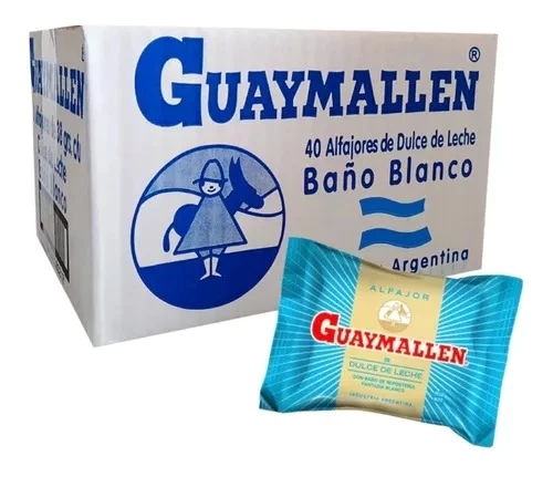 alfajor guaymallen blanco x40 unidades (dvita) 