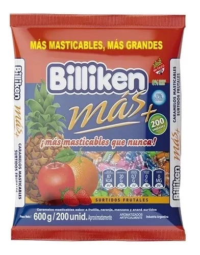 caramelos billiken masticables paquete de 600 gramos (dvita) 