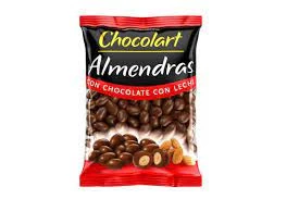 almendras cobertura leche x 500grs - chocolart (plat)