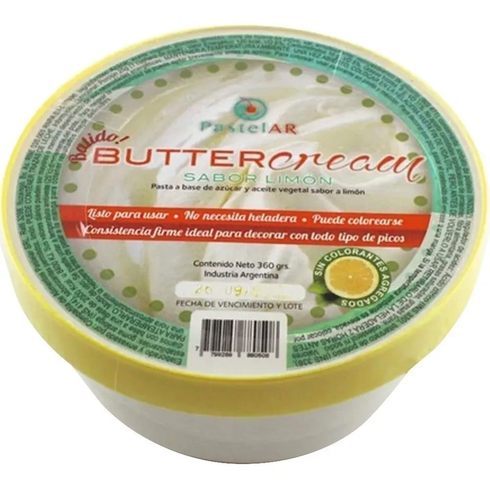 buttercream pastelar 360 grs (pastelar) limon