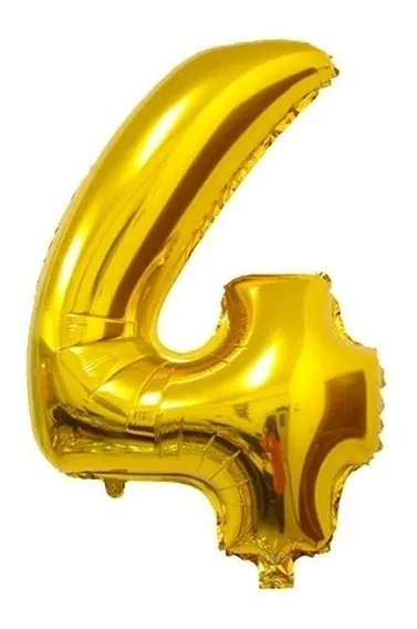 globo numero 16" (dimp) 4 dorado