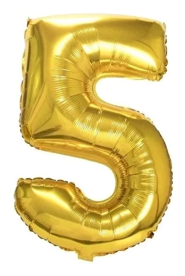 globo numero 16" (dimp) 5 dorado