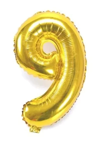 globo numero 16" (dimp) 9 dorado