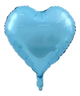 globo corazon 18" (dimp) celeste