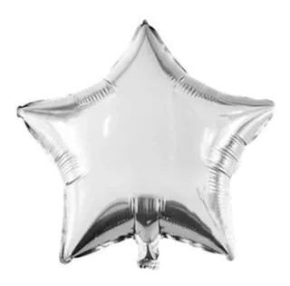 globo estrella 18" (dimp) plateado