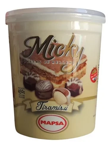 pasta untable micky tiramisu x 450grs - mapsa (plat)