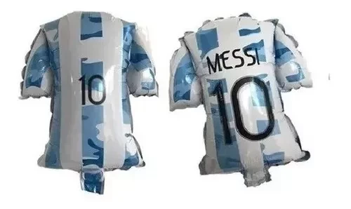 globo mylar (qt-ch) camiseta futbol messi 10 34x30