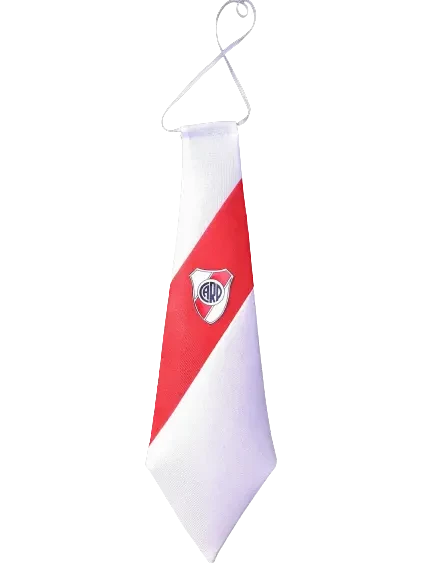 corbata futbol + escudo river