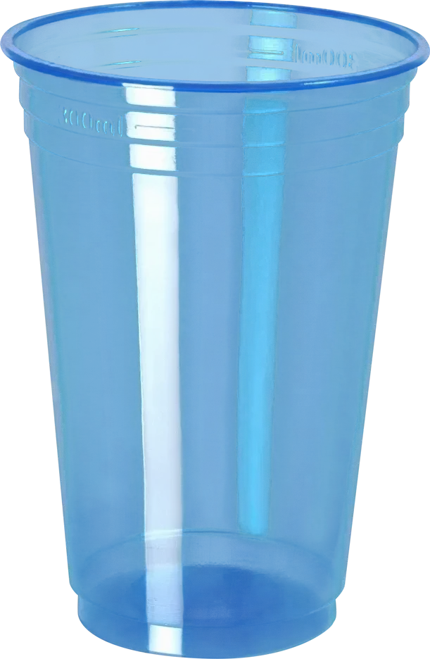 vaso balada neon 300cc x25u (cmv) azul