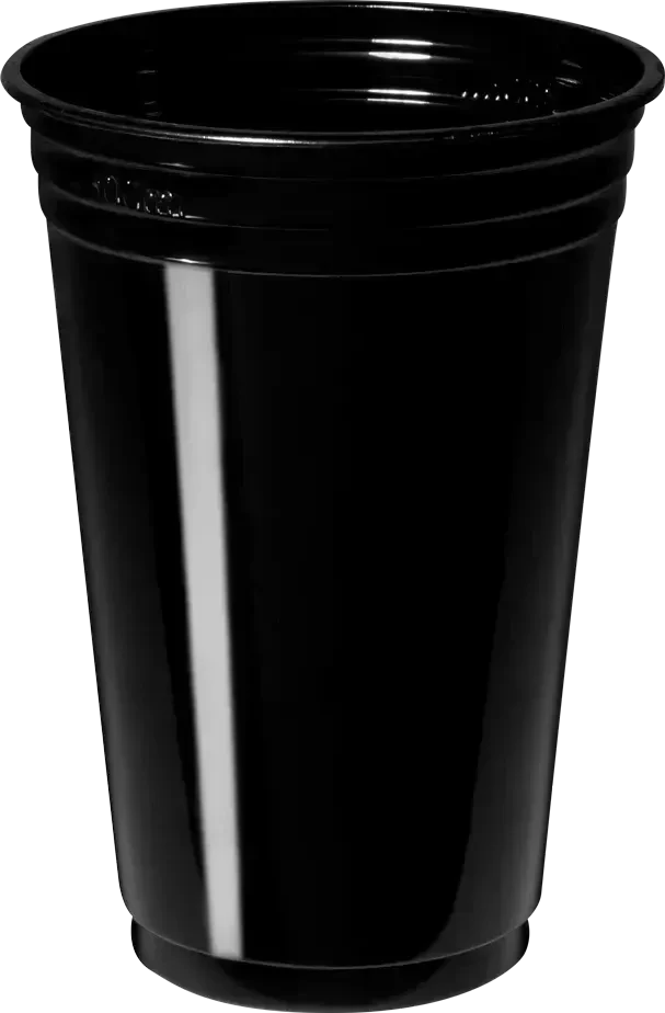 vaso balada neon 300cc x25u (cmv) negro