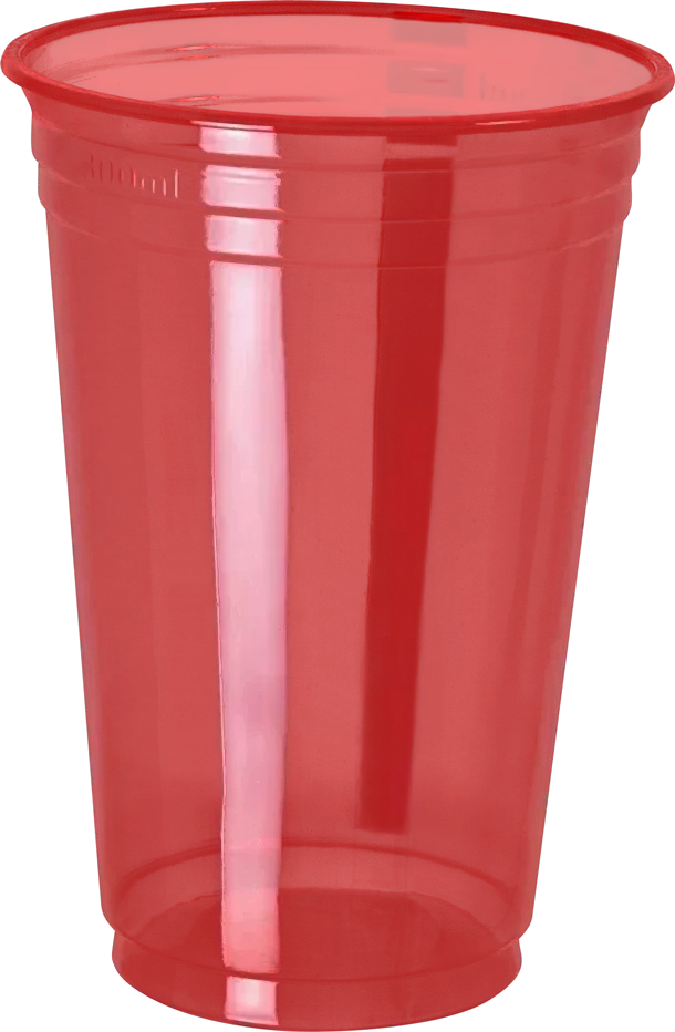 vaso balada neon 300cc x25u (cmv) rojos