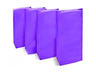 bolsa con fuelle violeta x10 (calb)